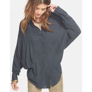 Free People OLIVE GREEN Button Up- XS/S